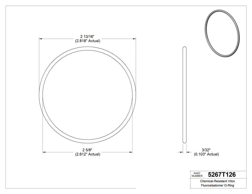Technical drawing - 5267T126